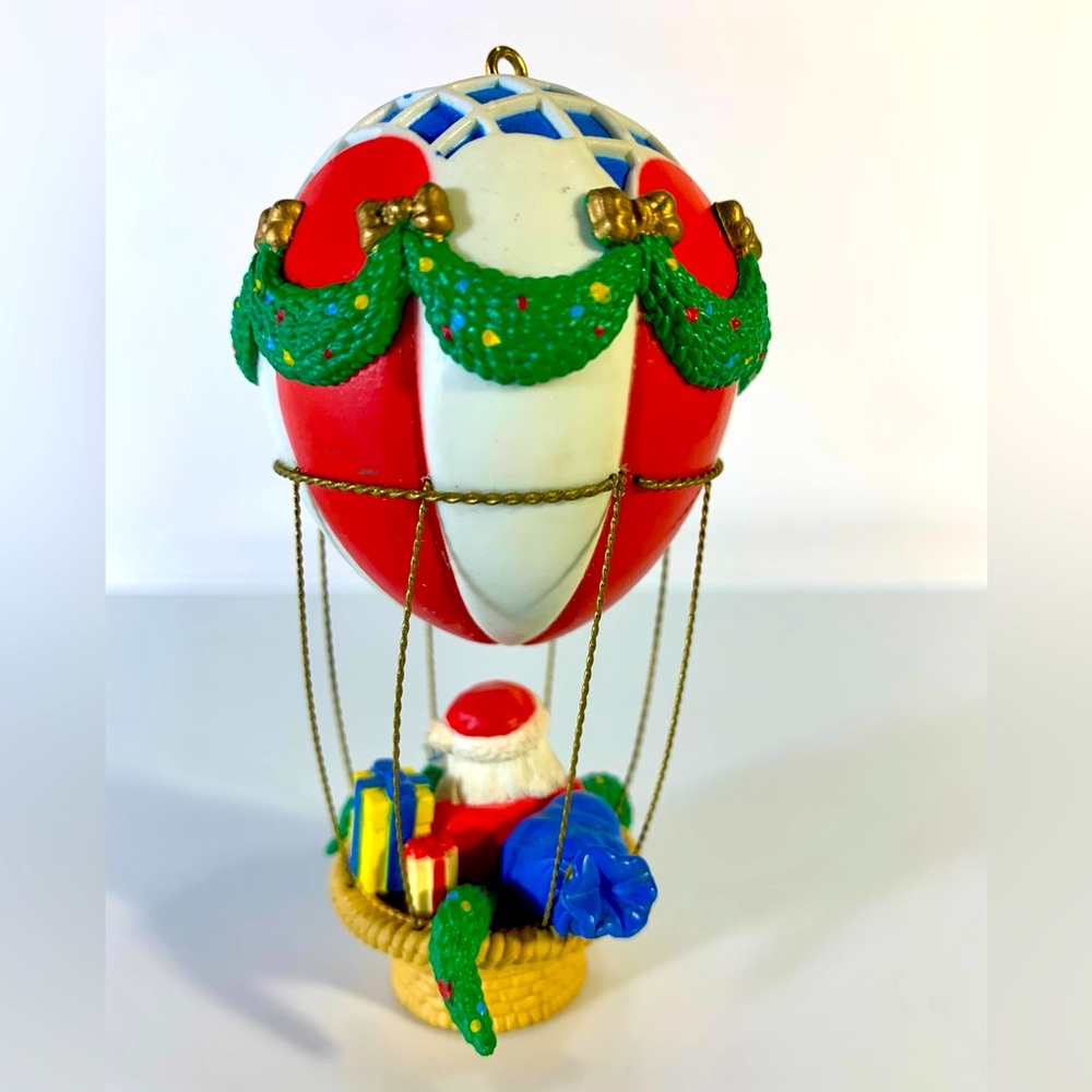 Noma Collectable Ornaments 1992 Ornamotion Santa Hot Air Balloon Christmas - Picture 4 of 9
